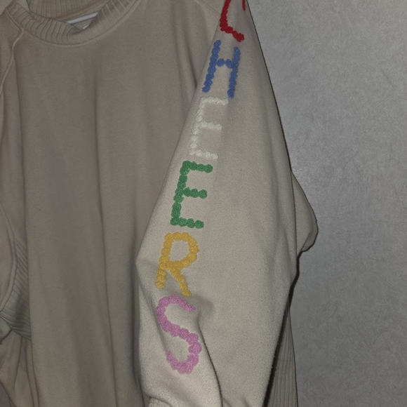 aerie Cream Relaxed Pullover Sweatshirt - Picture 5 of 6